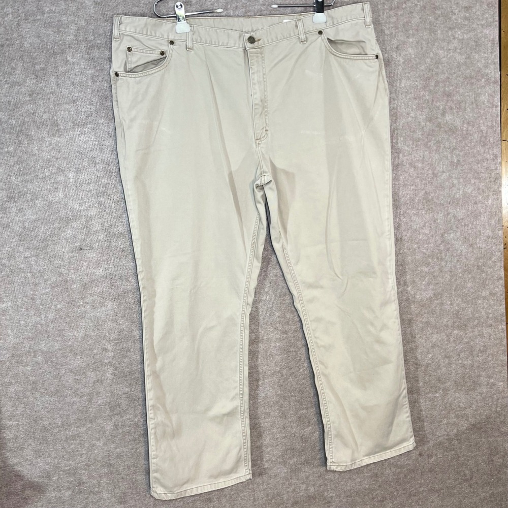 Bills Khakis Pants Mens 46 Cramerton Twill Khaki Straight Leg Made in USA